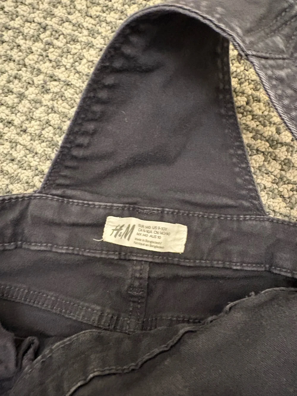 H&M black overalls, size 9-10